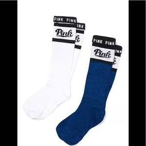 4 pairs of VS PINK Knee high socks
